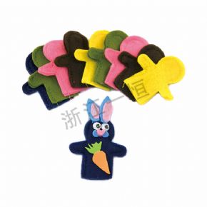 美術(shù)材料類彩色毛氈手指套
