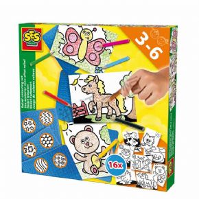 美術(shù)工具類浮雕涂色