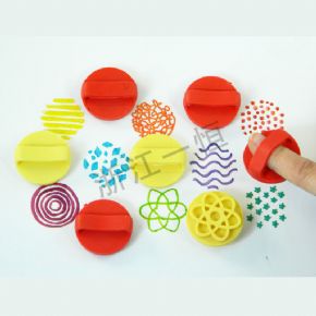美術(shù)工具類小橡膠手指印 - 花紋